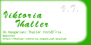 viktoria thaller business card
